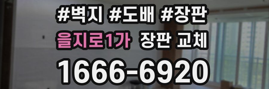 을지로1가 장판 교체
