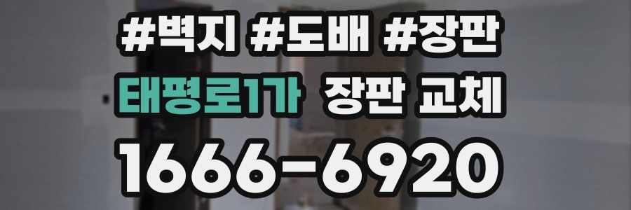태평로1가 장판 교체