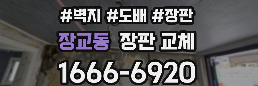 장교동 장판 교체