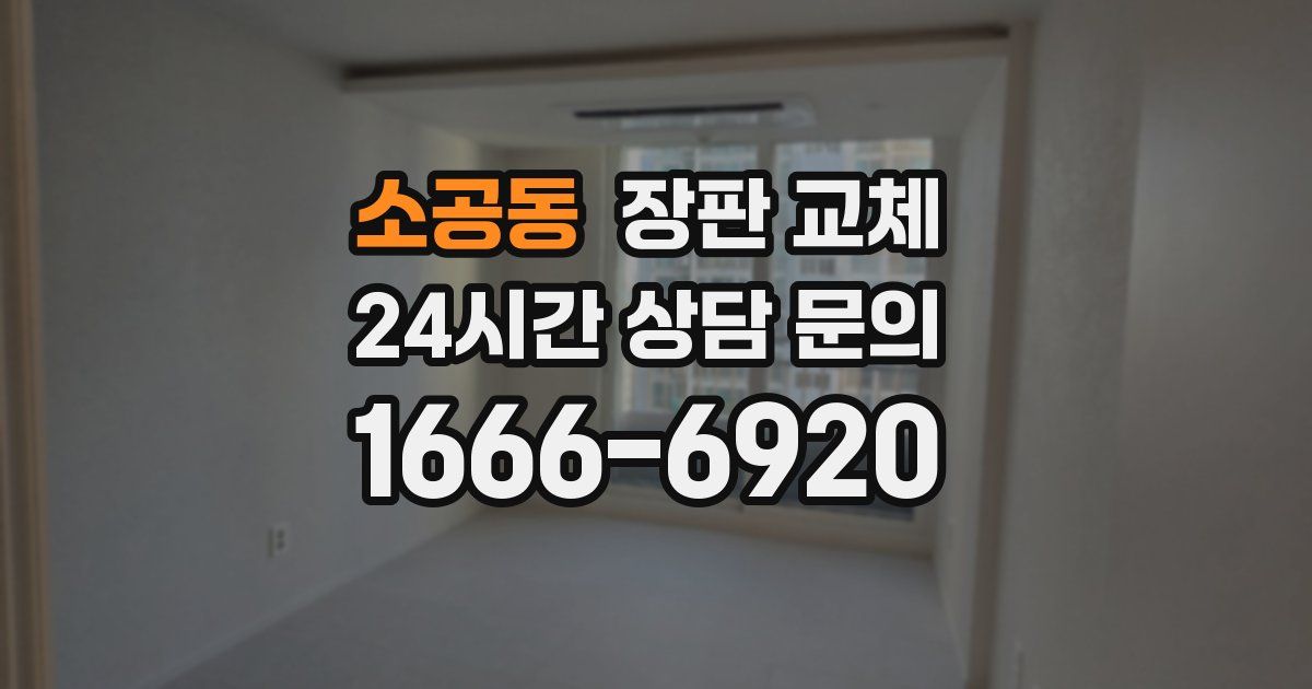 소공동 장판 교체