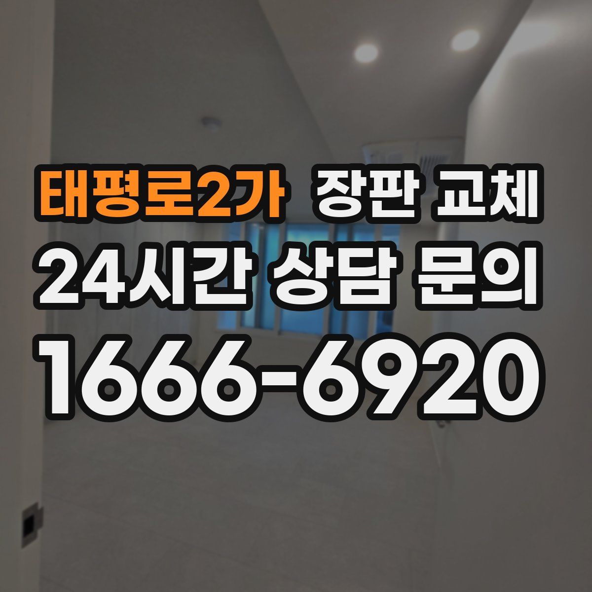 태평로2가 장판 교체