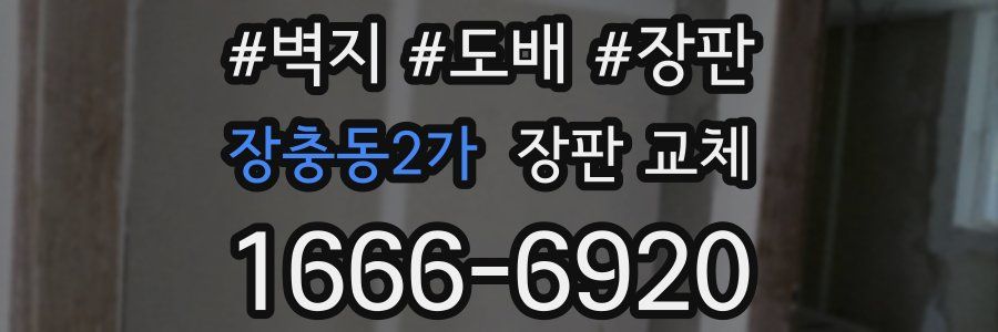 장충동2가 장판 교체