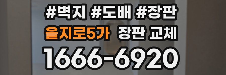 을지로5가 장판 교체