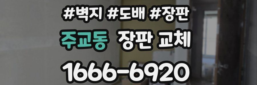 주교동 장판 교체