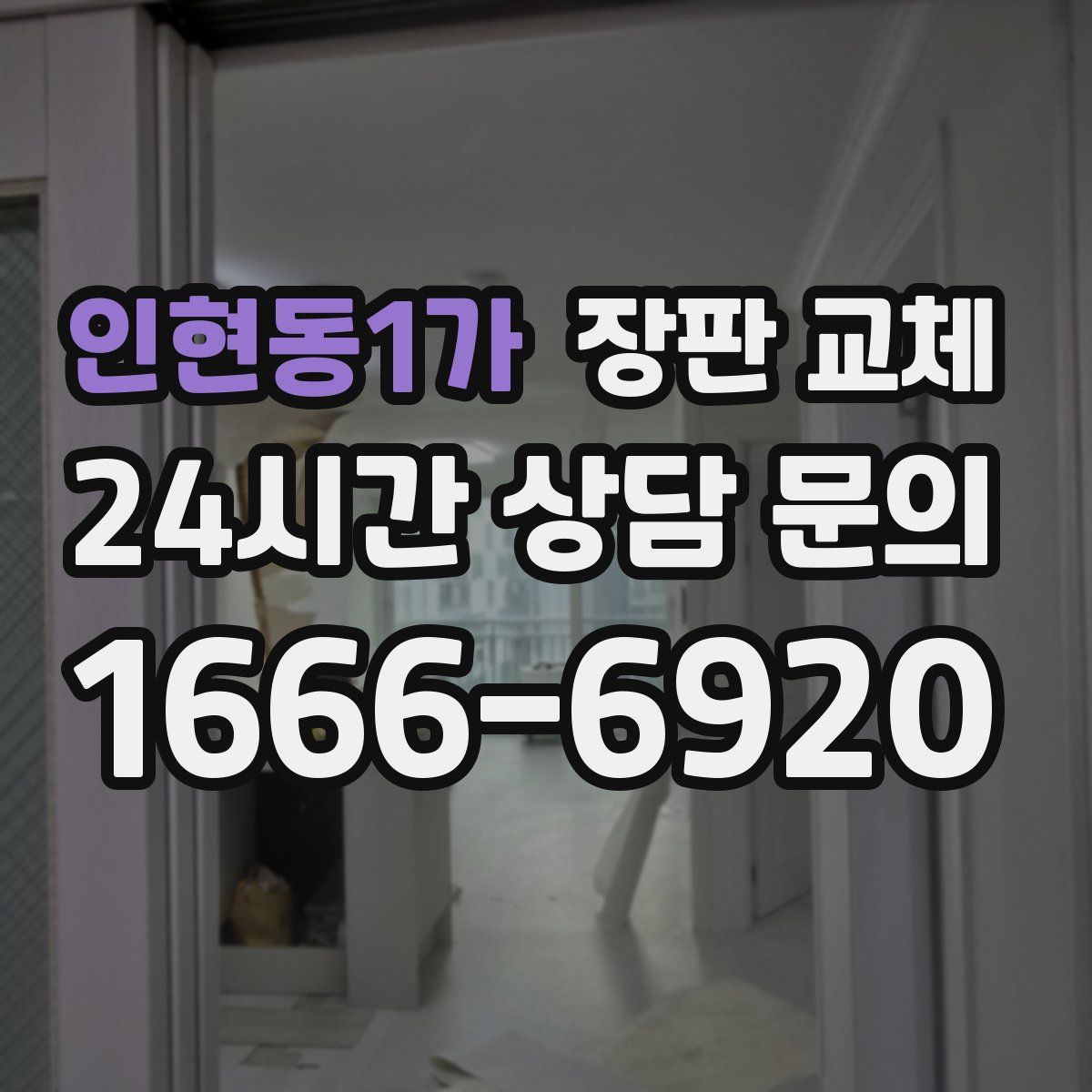 인현동1가 장판 교체