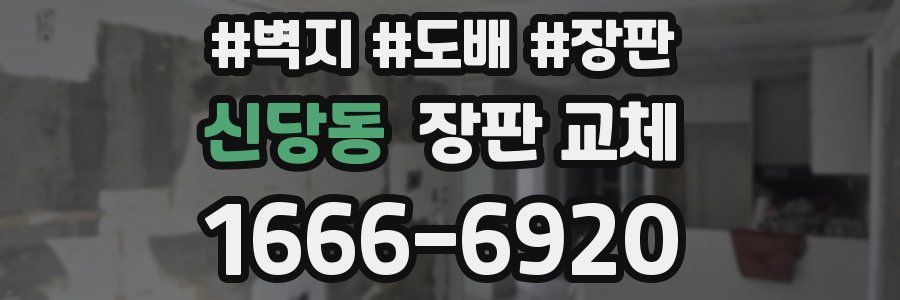 신당동 장판 교체