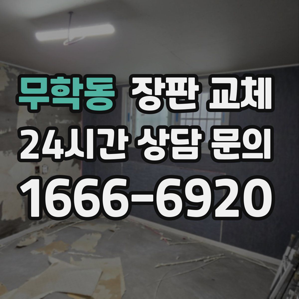 무학동 장판 교체
