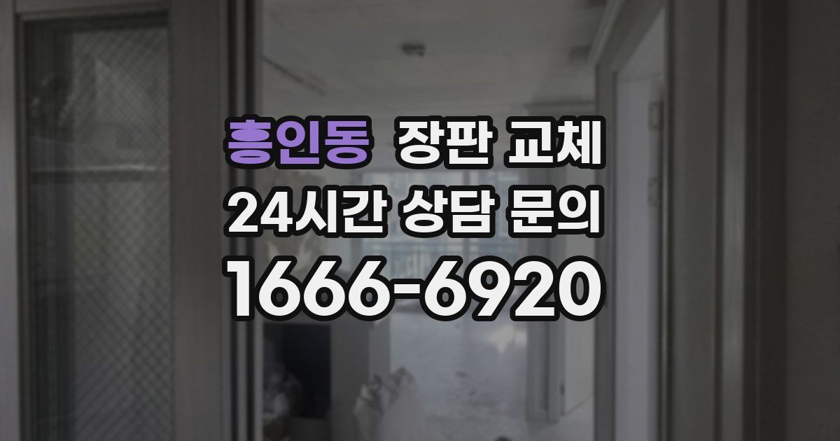 흥인동 장판 교체