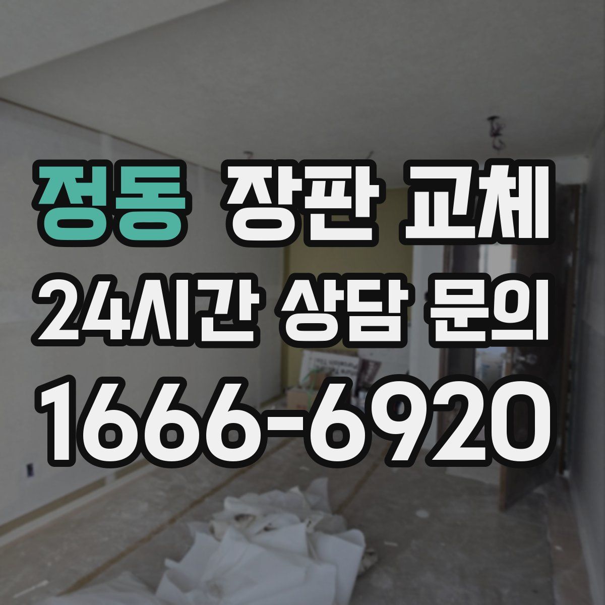 정동 장판 교체