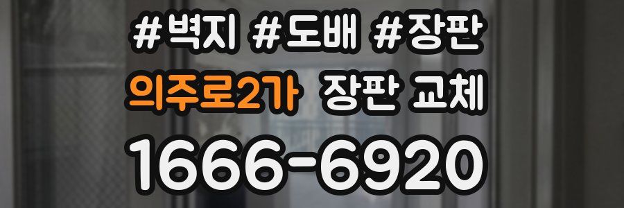 의주로2가 장판 교체