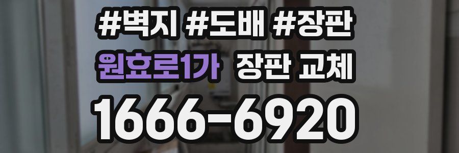 원효로1가 장판 교체