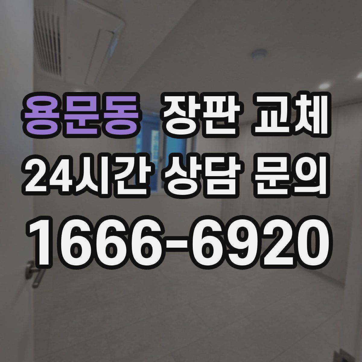 용문동 장판 교체