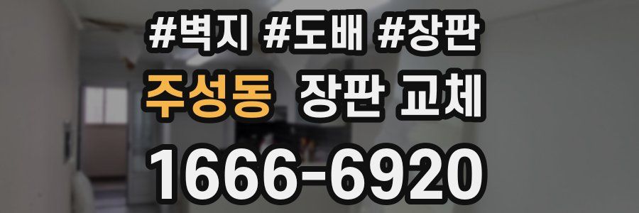 주성동 장판 교체