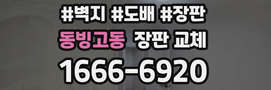 동빙고동 장판 교체