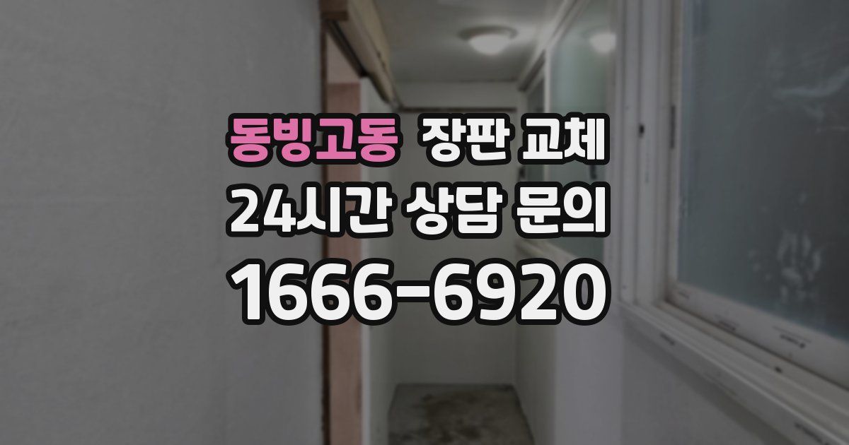 동빙고동 장판 교체