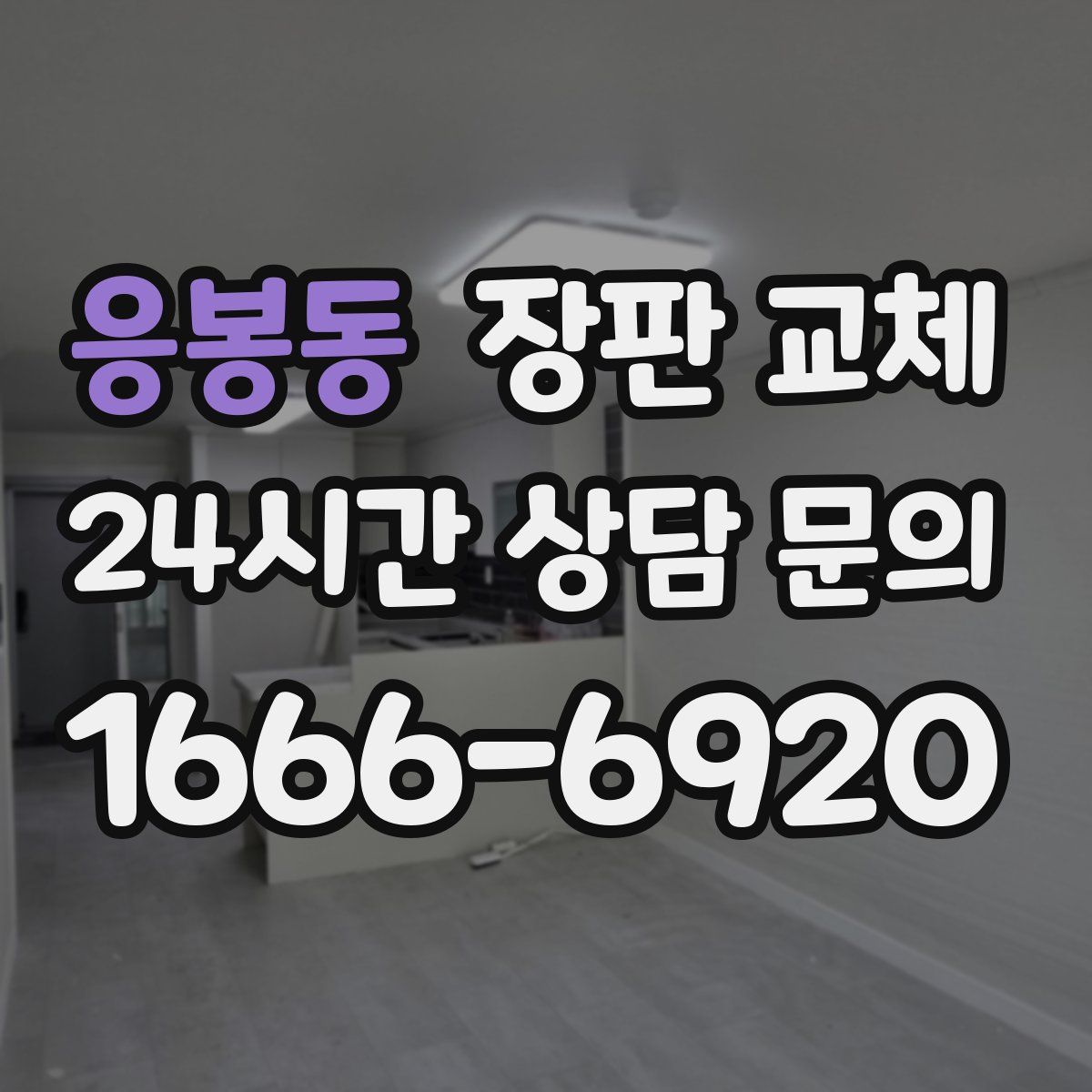 응봉동 장판 교체