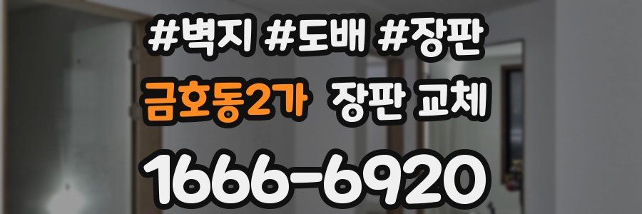 금호동2가 장판 교체