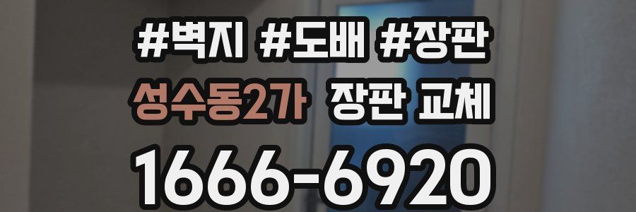 성수동2가 장판 교체