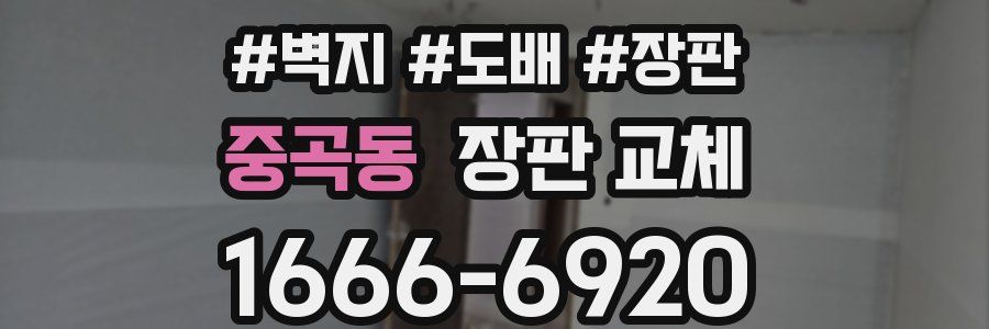 중곡동 장판 교체