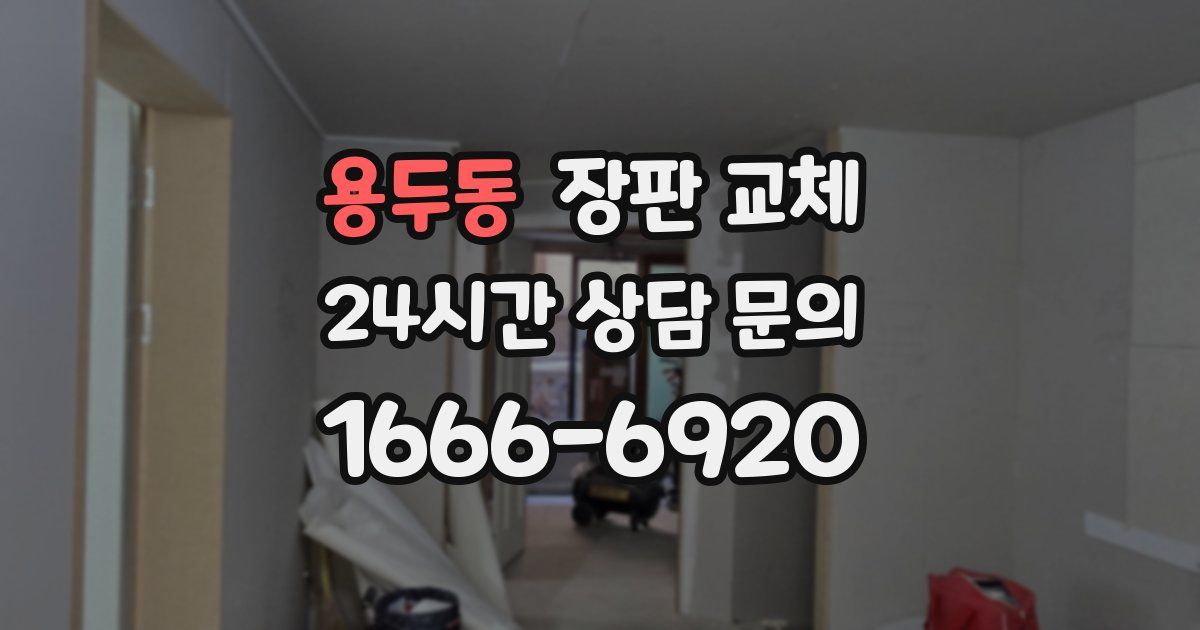 용두동 장판 교체