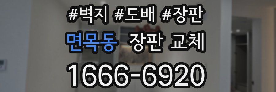 면목동 장판 교체