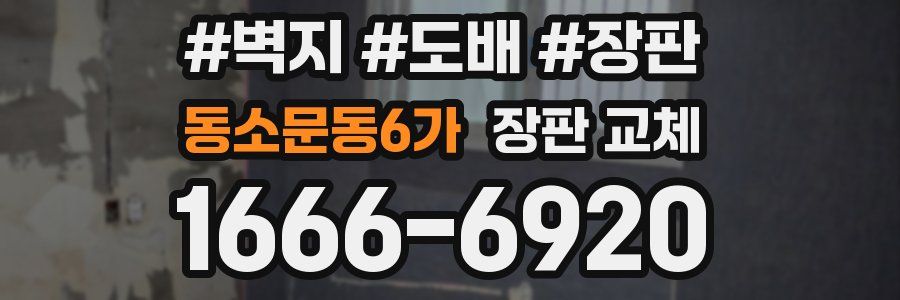 동소문동6가 장판 교체