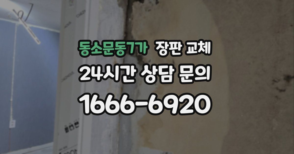 동소문동7가 장판 교체