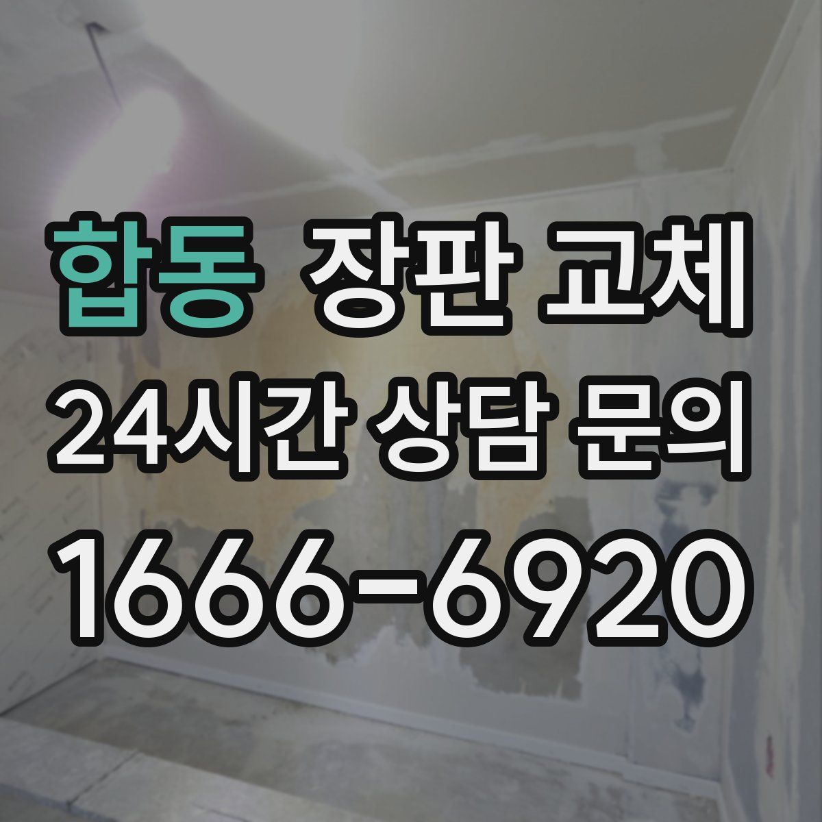 합동 장판 교체