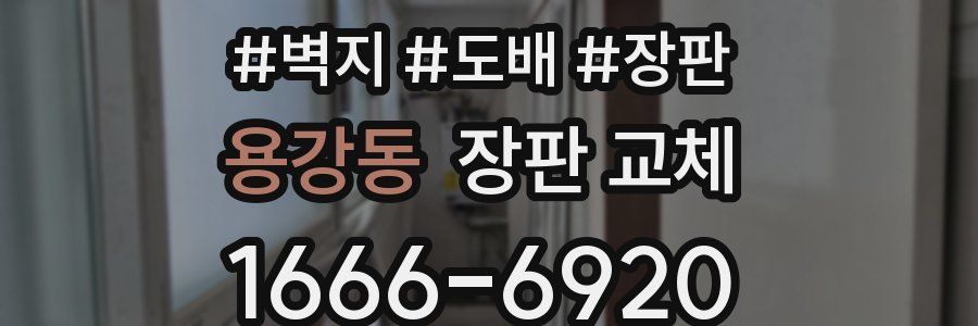 용강동 장판 교체