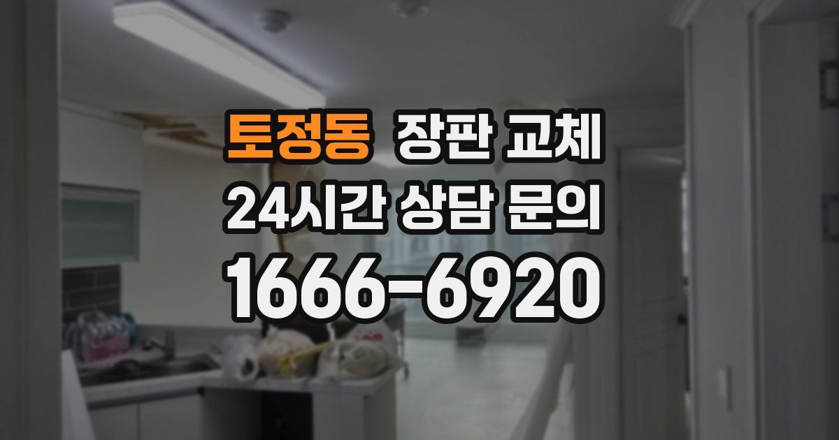토정동 장판 교체