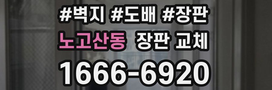 노고산동 장판 교체