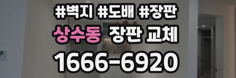 상수동 장판 교체