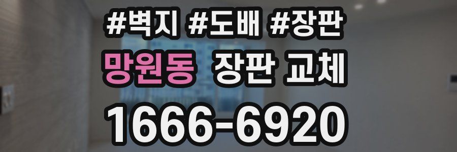 망원동 장판 교체