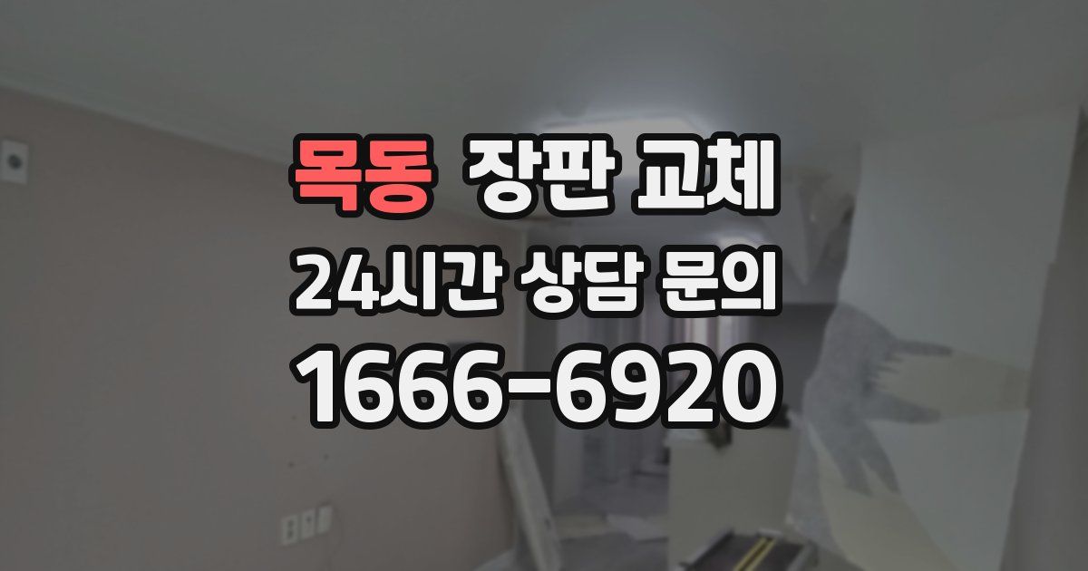 목동 장판 교체