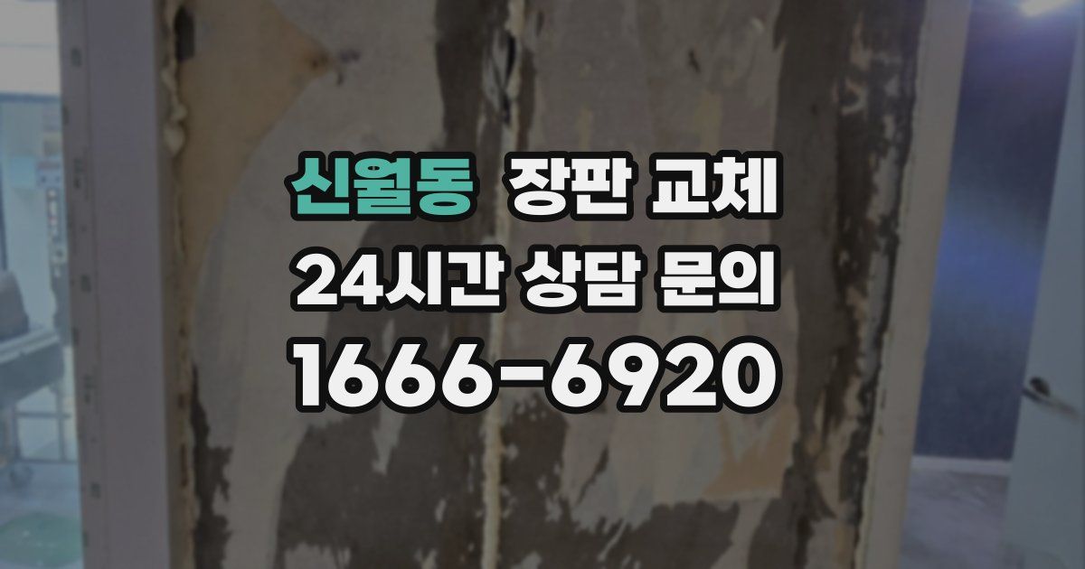신월동 장판 교체