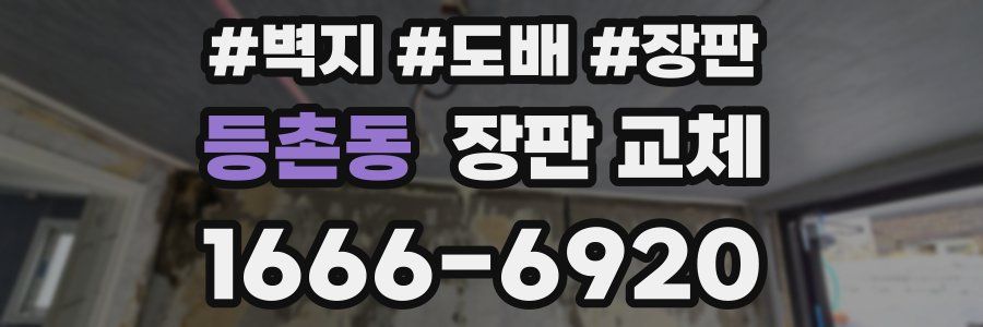 등촌동 장판 교체