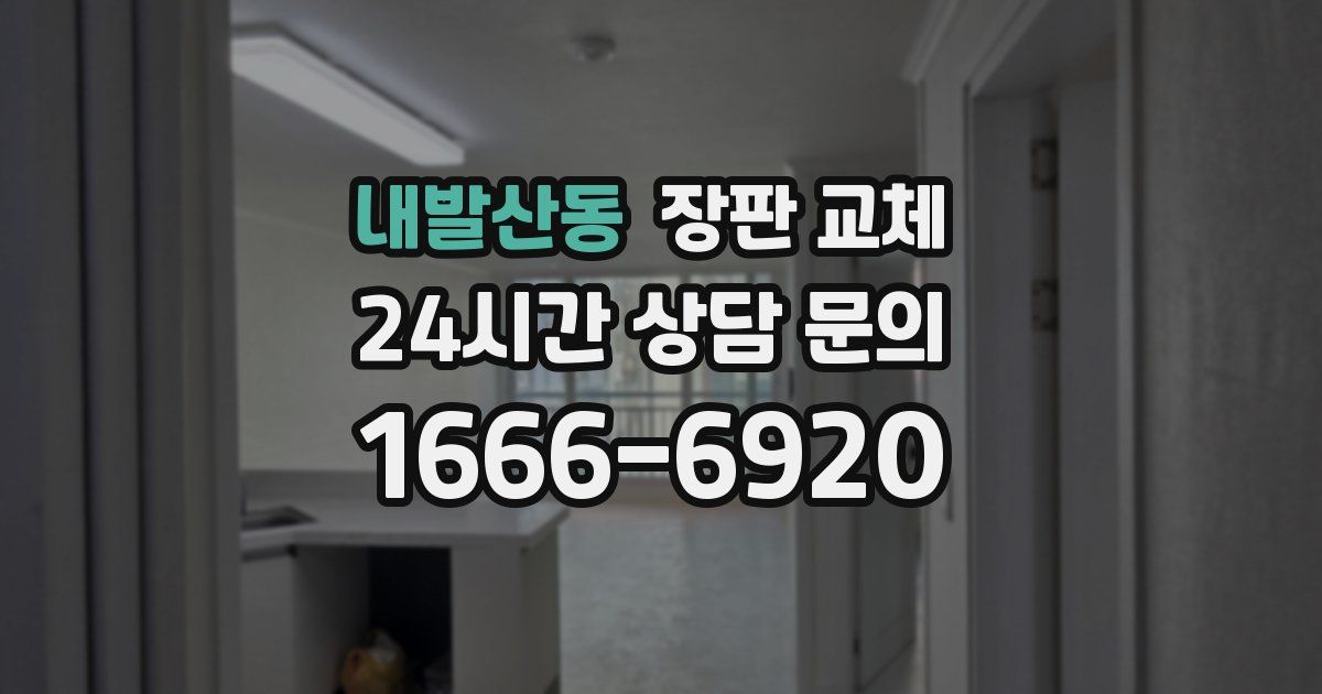 내발산동 장판 교체