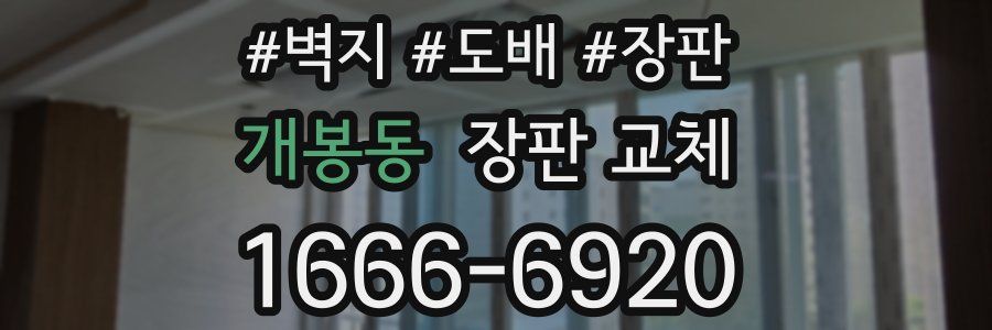개봉동 장판 교체