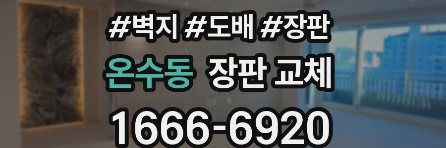 온수동 장판 교체