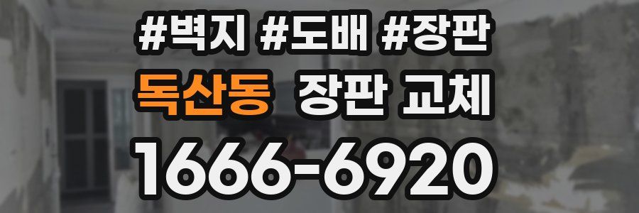 독산동 장판 교체