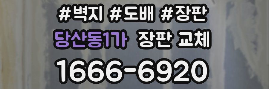 당산동1가 장판 교체