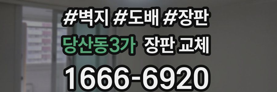 당산동3가 장판 교체