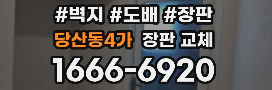 당산동4가 장판 교체