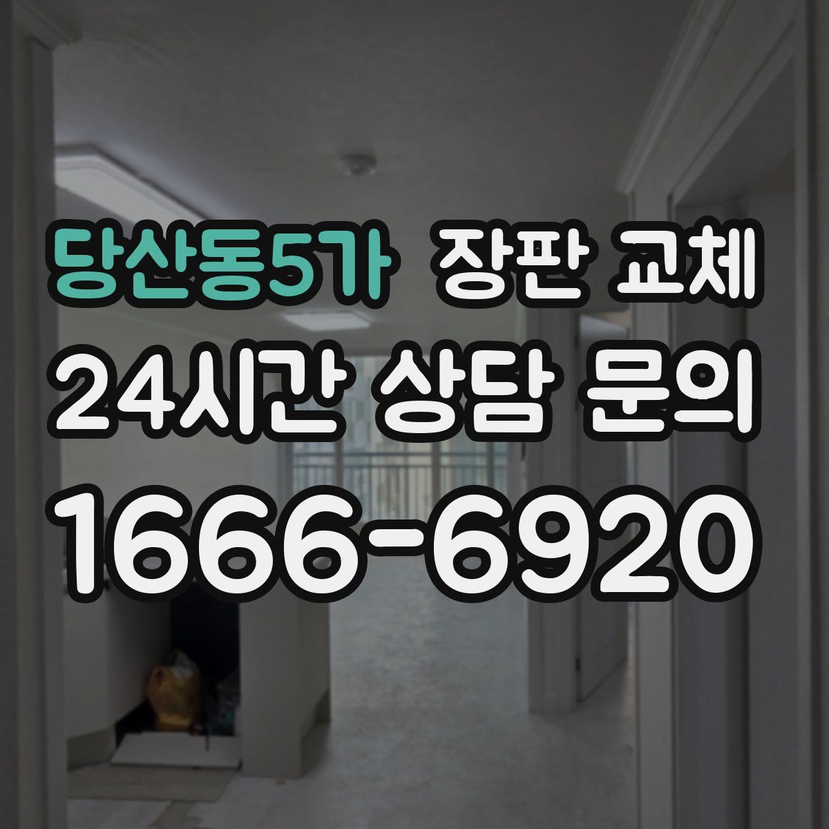 당산동5가 장판 교체
