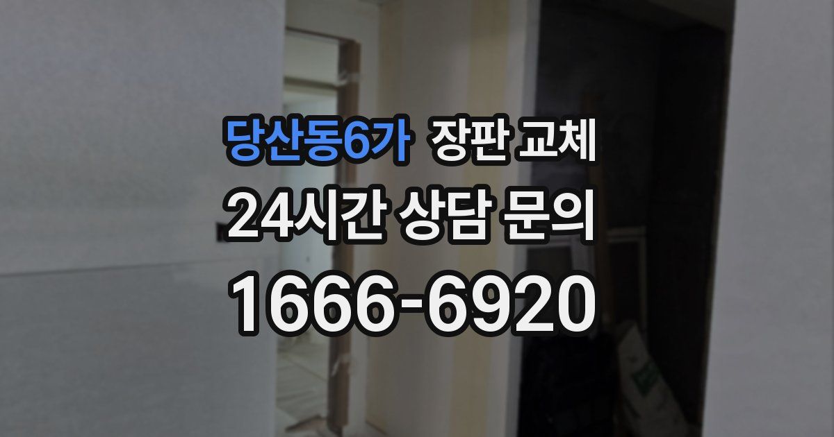 당산동6가 장판 교체