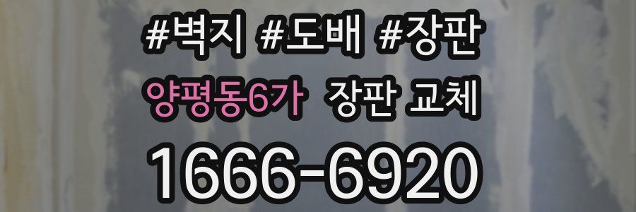 양평동6가 장판 교체