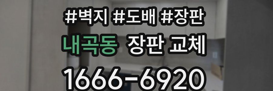 내곡동 장판 교체