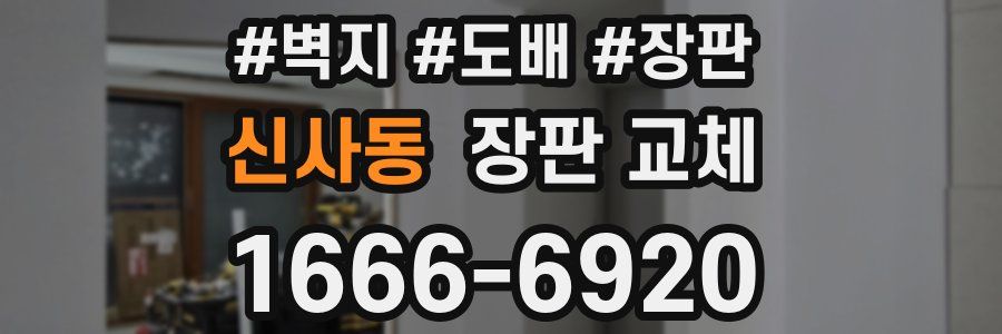 신사동 장판 교체