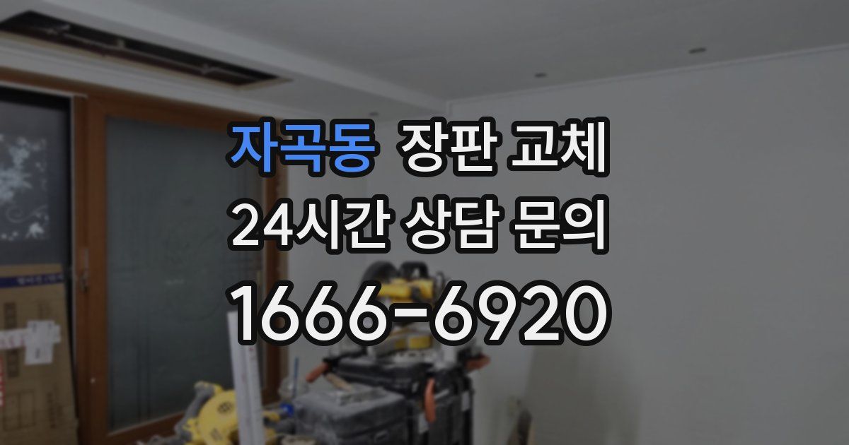 자곡동 장판 교체