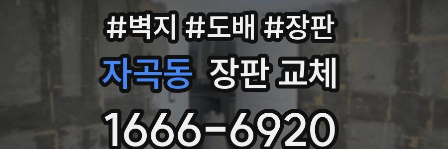 자곡동 장판 교체